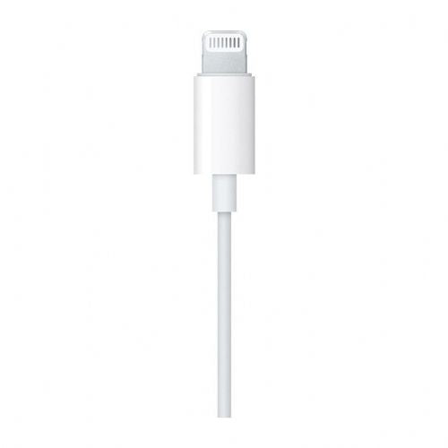 Apple EarPods MWTY3ZM/A wired Lightning headphones, white, in-ear, microphone, Siri support