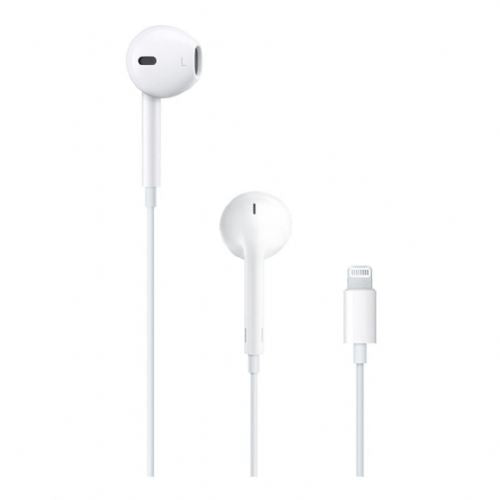 Apple EarPods MWTY3ZM/A wired Lightning headphones, white, in-ear, microphone, Siri support