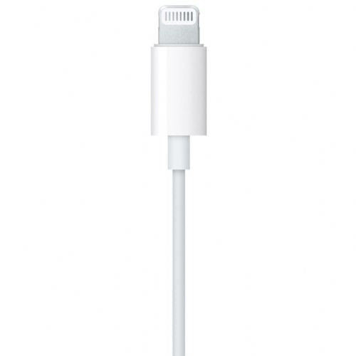 Slušalke Apple EarPods z Lightning priključkom (bele)