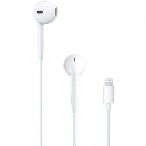 Slušalke Apple EarPods z Lightning priključkom (bele)