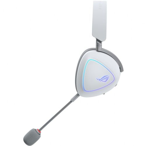 Slušalke Asus ROG Delta II bele, brezžične, Bluetooth, 50 mm gonilniki, 7.1 virtualni zvok, odstranljiv mikrofon