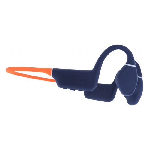 Creative Outlier Free Pro Plus IPX8 headphones, Bluetooth 5.3, built-in MP3 player 8GB, up to 10 hours of operation, black/orange