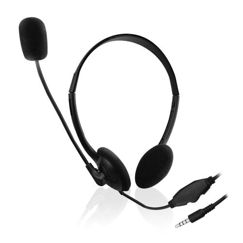 Ewent EW3567 wired headphones, over-ear, stereo sound, 3.5 mm, cable 2 m