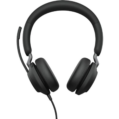 Slušalke Jabra Evolve2 40 SE (črne, različica MS, stereo, USB-A in USB-C)