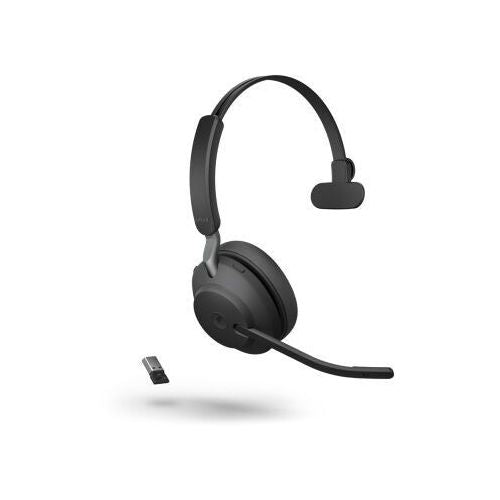 Slušalke Jabra Evolve2 65, Bluetooth, Microsoft Teams, USB-A, črna