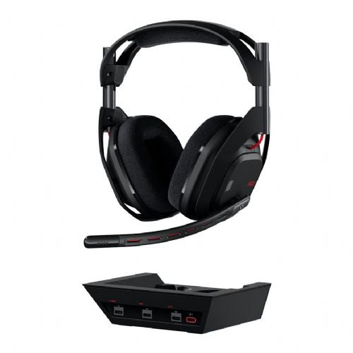 Logitech G Astro A50 Lightspeed Wireless Headphones, PLAYSYNC AUDIO, PRO-G GRAPHENE drivers, 24-hour battery life, magnetic charging dock, black