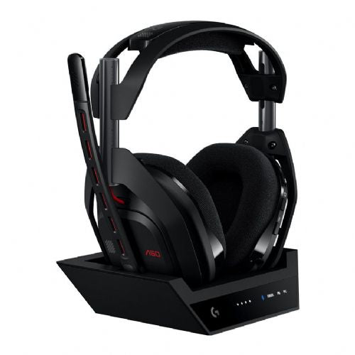 Logitech G Astro A50 Lightspeed Wireless Headphones, PLAYSYNC AUDIO, PRO-G GRAPHENE drivers, 24-hour battery life, magnetic charging dock, black