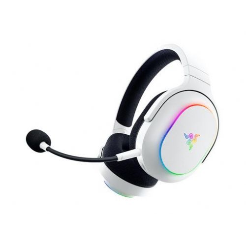Razer Barracuda X Chroma White wireless headphones, Bluetooth 5.3, USB dongle, 40 mm drivers, RGB lighting, up to 20 hours of operation
