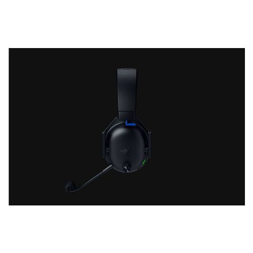 Slušalke Razer BlackShark V3 za PlayStation (črne, Triforce Titanium 50 mm, 2,4 GHz adapter, Bluetooth, snemljiv mikrofon)