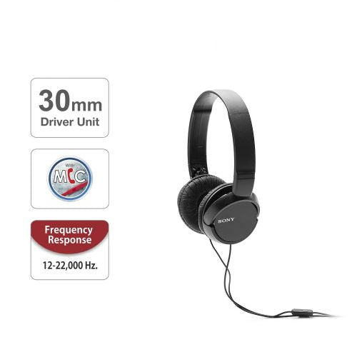 Slušalke Sony MDR-ZX110APB (črne, 3,5 mm vtič)