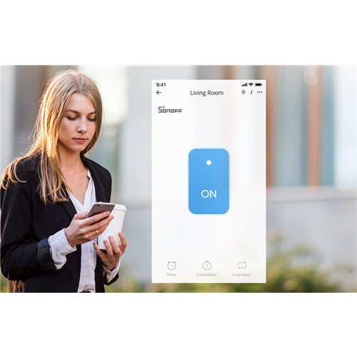 Smart Switch WiFi + RF 433 Sonoff T2 EU TX (1-channel) updated