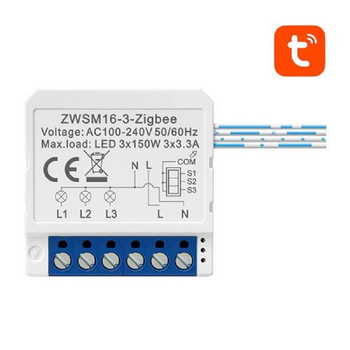Modul pametnega stikala ZigBee Avatto ZWSM16-W3 TUYA