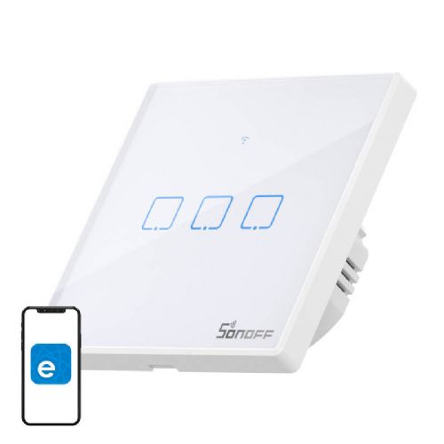 Smart Switch WiFi + RF 433 Sonoff T2 EU TX (3-kanalni) posodobljen