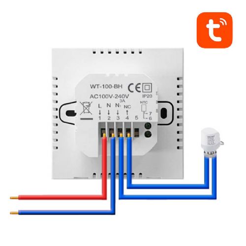 Pametni termostat za ogrevanje vode Avatto ZWT100 3A Zigbee Tuya