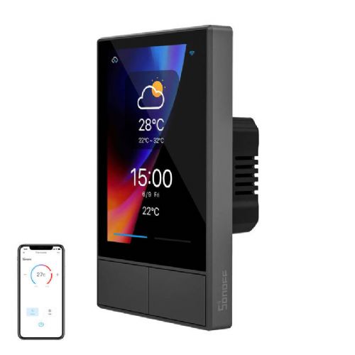 Pametna WiFi nadzorna plošča SONOFF NSPanel (črna, 120 mm)