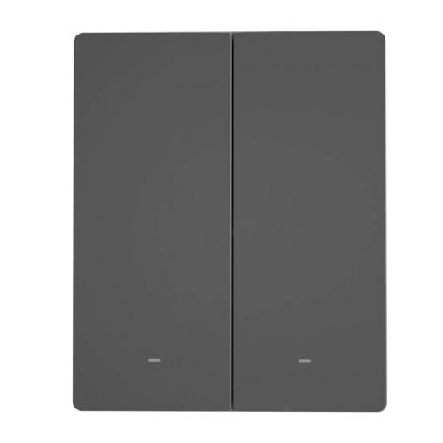Pametno WiFi stensko stikalo SONOFF M5-2C-80 (2-kanalno, za okvir, grafit)