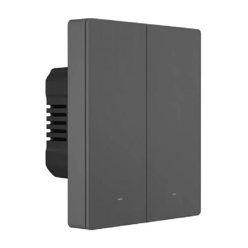 Pametno WiFi stensko stikalo SONOFF M5-2C-80 (2-kanalno, za okvir, grafit)