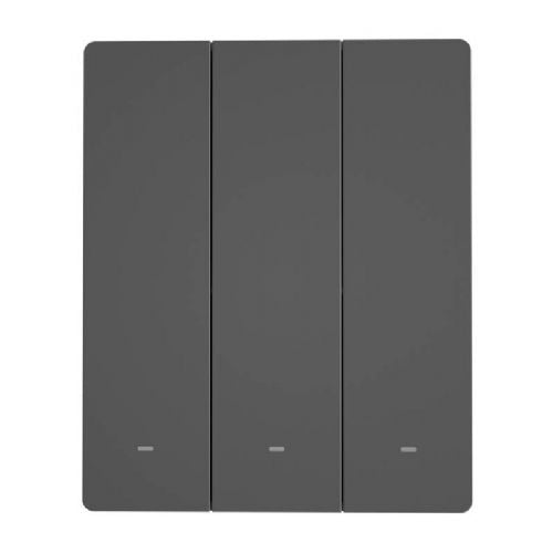 Pametno WiFi stensko stikalo SONOFF M5-3C-80 (3-kanalno, za okvir, grafit)