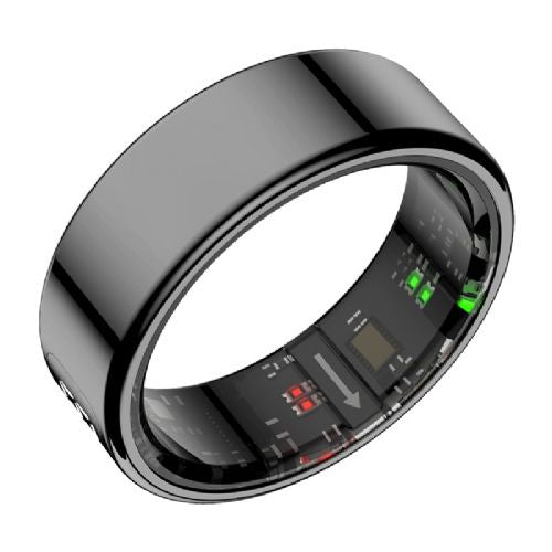 Colmi R12 Smart Ring 17.9 mm black, LED display, heart rate, SpO₂, water resistance, gesture control (OPEN PACKAGING)