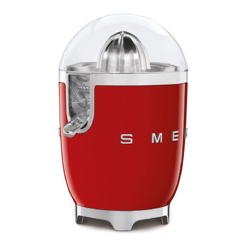 Ožemalnik Smeg CJF11RDEU rdeča, 70 W, nerjaveče jeklo, funkcija proti kapljanju, filter za pulpo