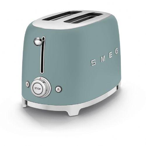 Opekač kruha SMEG TSF01EGMEU za 2 rezini, smaragdno zelen, mat