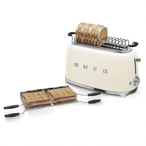 Opekač kruha SMEG TSF02CREU  za 4 rezine, bela