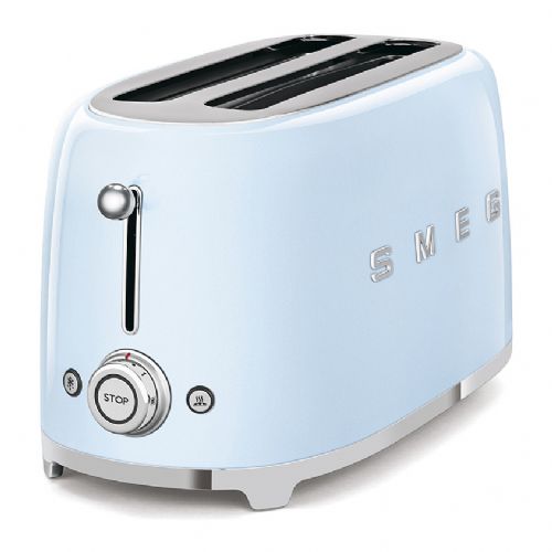 Opekač kruha SMEG TSF02PBEU za 4 rezine pastelno modre barve
