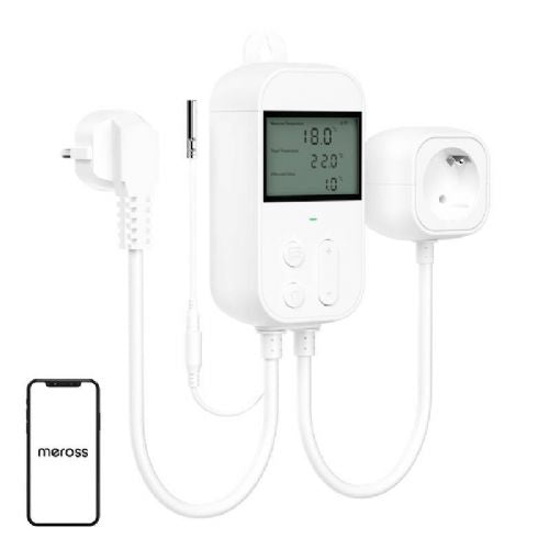 Vtičnica termostatski regulator temperature Meross MTS960HK (HomeKit)