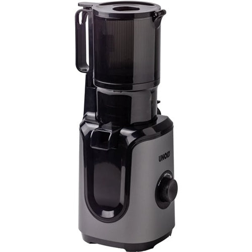 Unold Slow Juicer Sam, 200 W, 1-liter juice container, silver/black