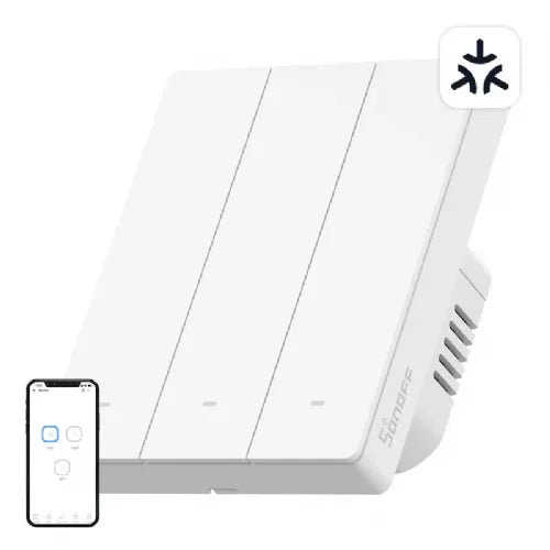 M5-3C-80W Pametno stensko stikalo Matter (3-kanalno, za okvir)