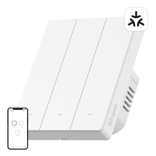 M5-3C-80W Pametno stensko stikalo Matter (3-kanalno, za okvir)