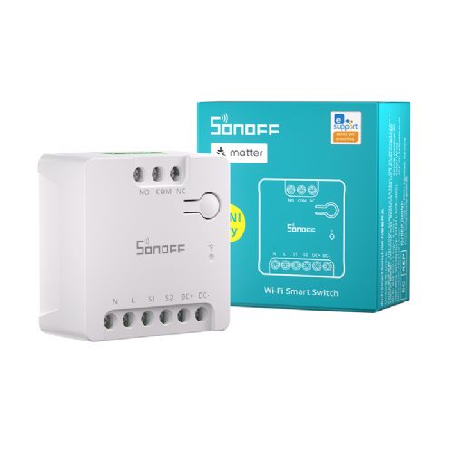 Stikalo SONOFF MINI-D Smart WiFi Matter Switch (AC/DC 12-48V, suh kontakt)
