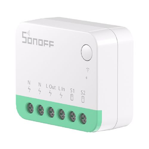 Pametno mini WiFi stikalo Sonoff MINIR4M Matter (HomeKit, SmartThings, Domači asistent).