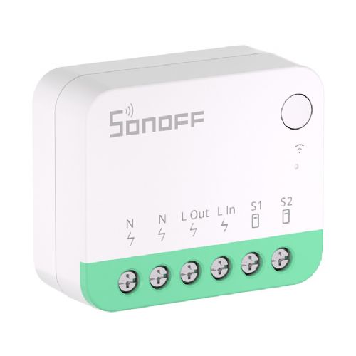 Pametno mini WiFi stikalo Sonoff MINIR4M Matter (HomeKit, SmartThings, Domači asistent).