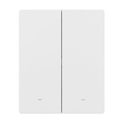 Pametno stensko stikalo Sonoff ZBM5-2C-80W, 2-kanalno, Zigbee 3.0, na dotik, daljinsko in glasovno upravljanje, bela