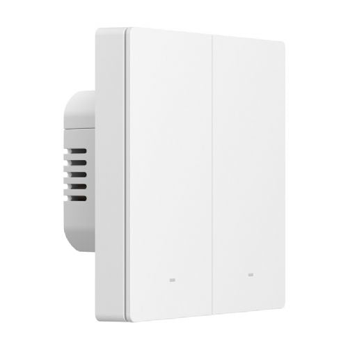 Pametno stensko stikalo Sonoff ZBM5-2C-86W, 2-kanalno, na dotik, Zigbee 3.0, združljivo z Alexa/Google Home, belo