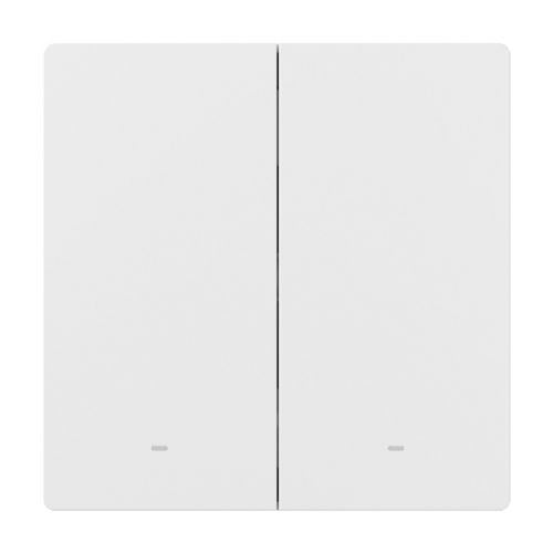 Pametno stensko stikalo Sonoff ZBM5-2C-86W, 2-kanalno, na dotik, Zigbee 3.0, združljivo z Alexa/Google Home, belo