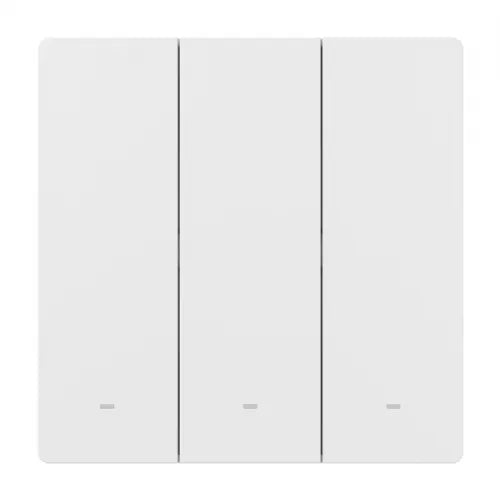 Sonoff ZBM5-3C-86W Smart Wall Switch, 3-Channel, Touch, Zigbee 3.0, Compatible with Alexa/Google Home, White