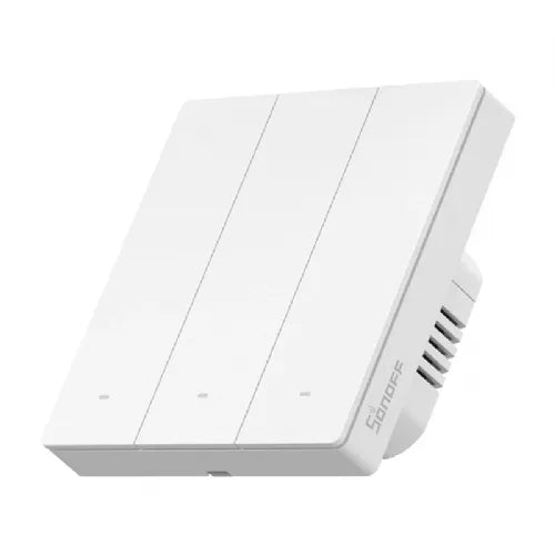 Sonoff ZBM5-3C-86W Smart Wall Switch, 3-Channel, Touch, Zigbee 3.0, Compatible with Alexa/Google Home, White