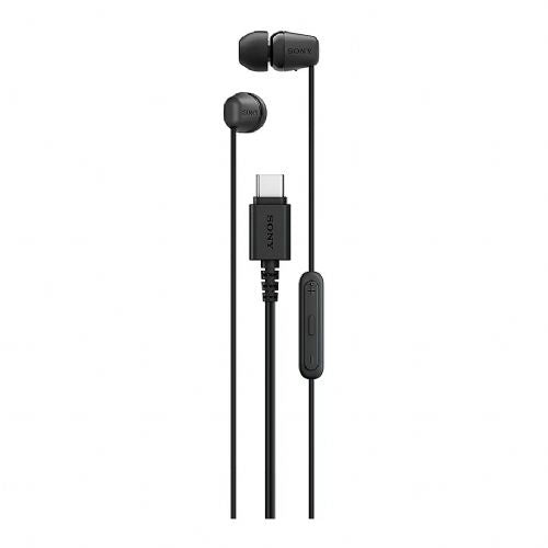 Sony IER-EX15C USB-C slušalke v ušesu, črne barve