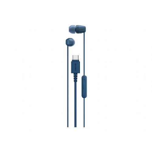 Slušalke Sony IER-EX15C v ušesu USB-C, moder, stereo zvok, mikrofon, 1,2 m kabel