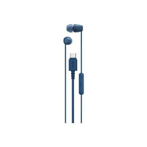 Slušalke Sony IER-EX15C v ušesu USB-C, moder, stereo zvok, mikrofon, 1,2 m kabel