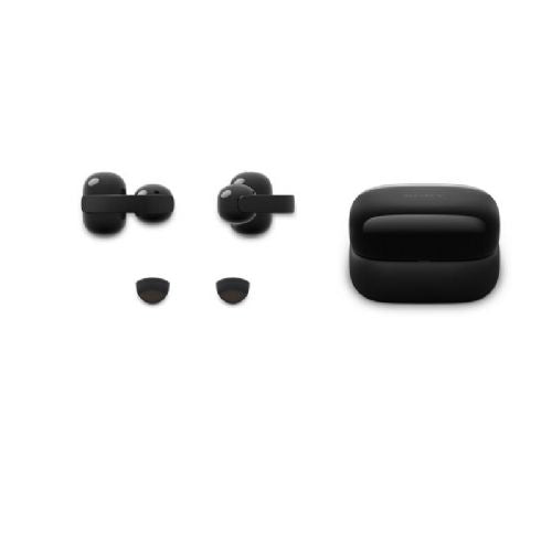 Slušalke Sony LinkBuds Clip odprtega tipa, brezžične, Bluetooth 5.3, aktivno odpravljanje šumov, mikrofon, črne