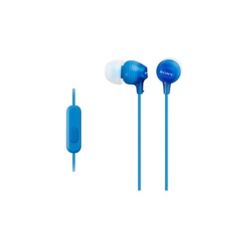 SONY MDR-EX15AP EX Series earphones with mic in-ear wired 3.5 mm jack blue