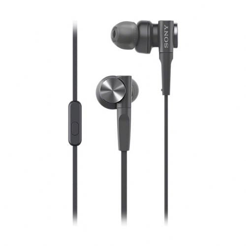 Slušalke Sony MDR-XB55AP v ušesu črne, žične, 3,5 mm priključek, frekvenca 4-24000 Hz, neodimski magnet