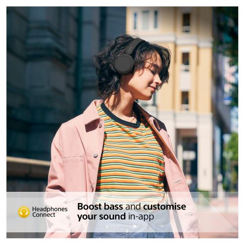 Slušalke Sony WH-CH520 Bluetooth, črne, do 50 ur delovanja, mikrofon, hitro polnjenje