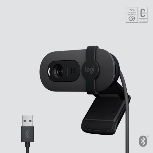Spletna kamera Logitech BRIO 105 (grafitna, 1080p)