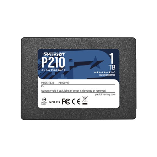 SSD disk Patriot P210 1 TB, SATA 6 Gb/s, 2,5", črna