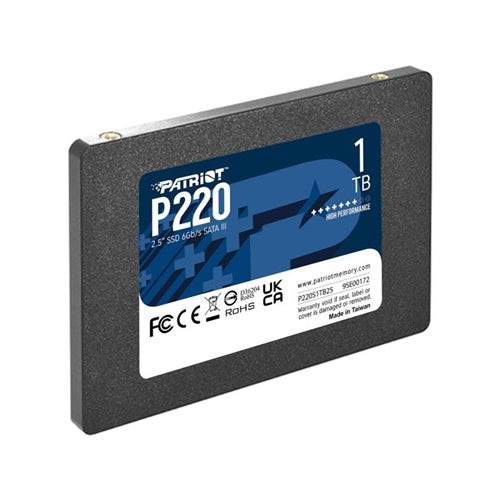 SSD disk Patriot P220 1 TB, SATA III 6 Gb/s, 2,5"