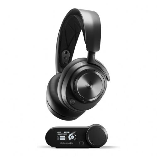 Slušalke Steelseries Arctis Nova Pro X brezžične, aktivno odpravljanje šuma, izmenljive baterije, 44 h avtonomije, črne